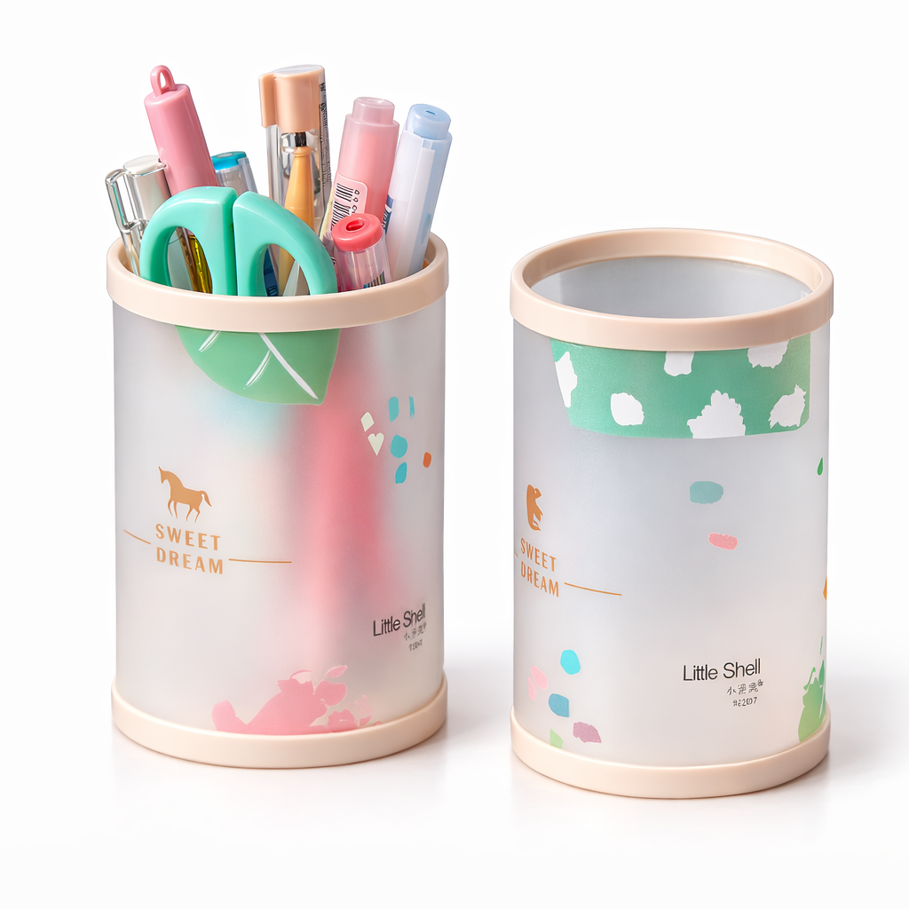 Minimal Frosted Pen Holder